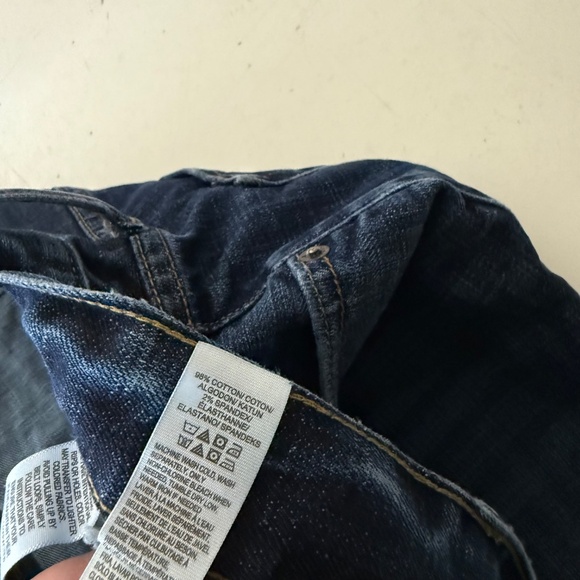 Lucky Brand 329 Classic Straight Leg Dark Wash Denim Jeans Mens 42 x 34 Stretch - Picture 7 of 13